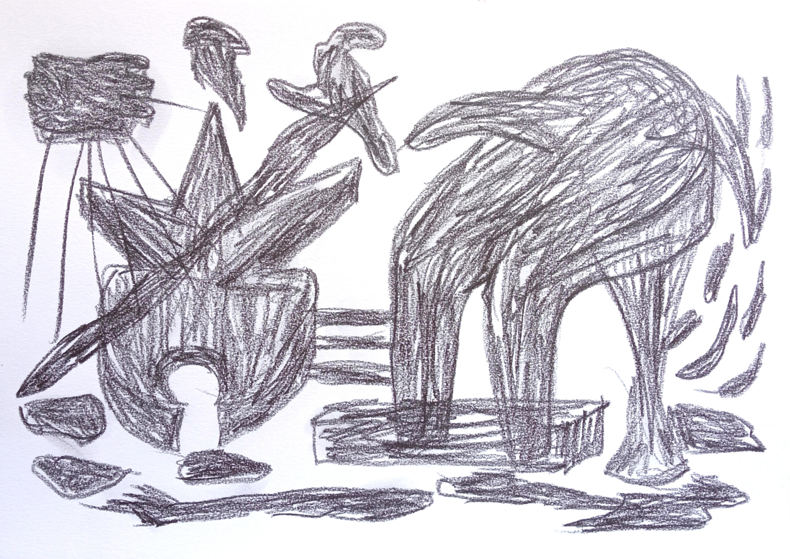 Untiled, graphite on paper 29x40cm 2021