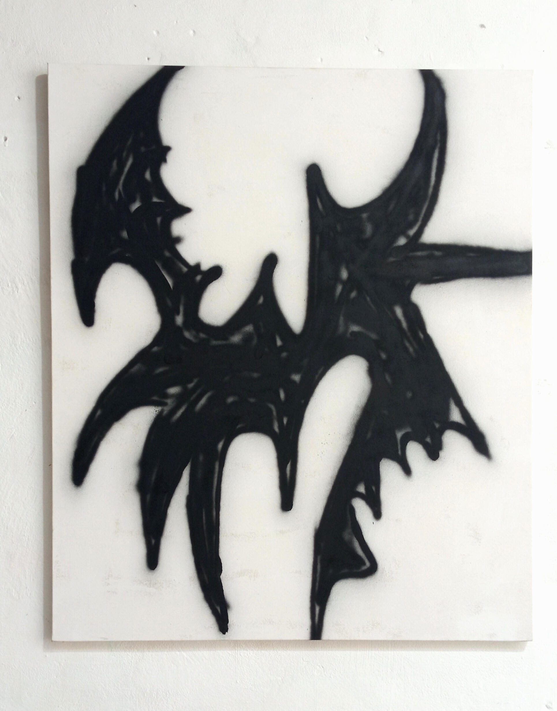 "Vandalize again" spray paint on canvas 80x95cm "Vandalize" series 2025