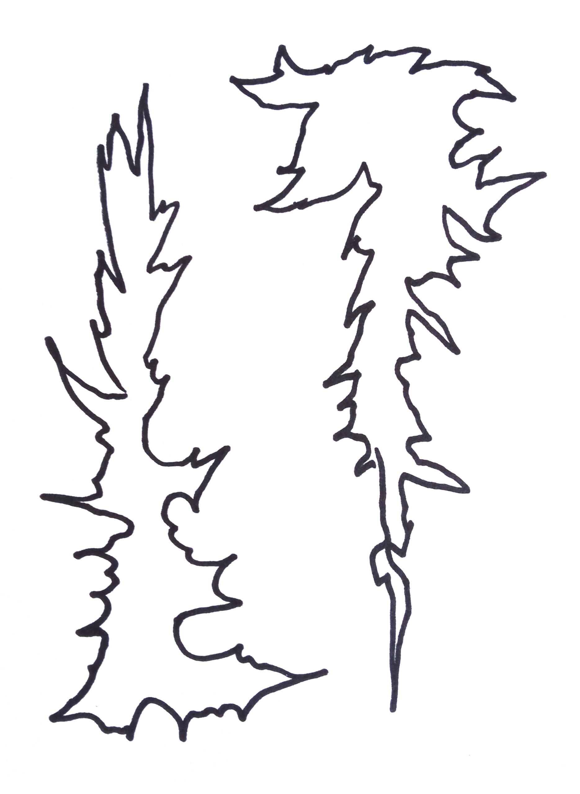 Untiled - marker on paper A5 2023