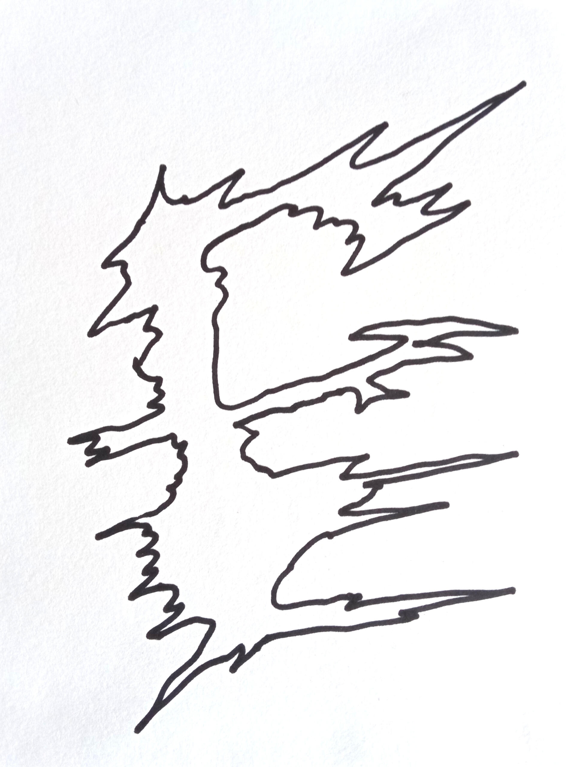 Untiled - marker on paper A5 2023