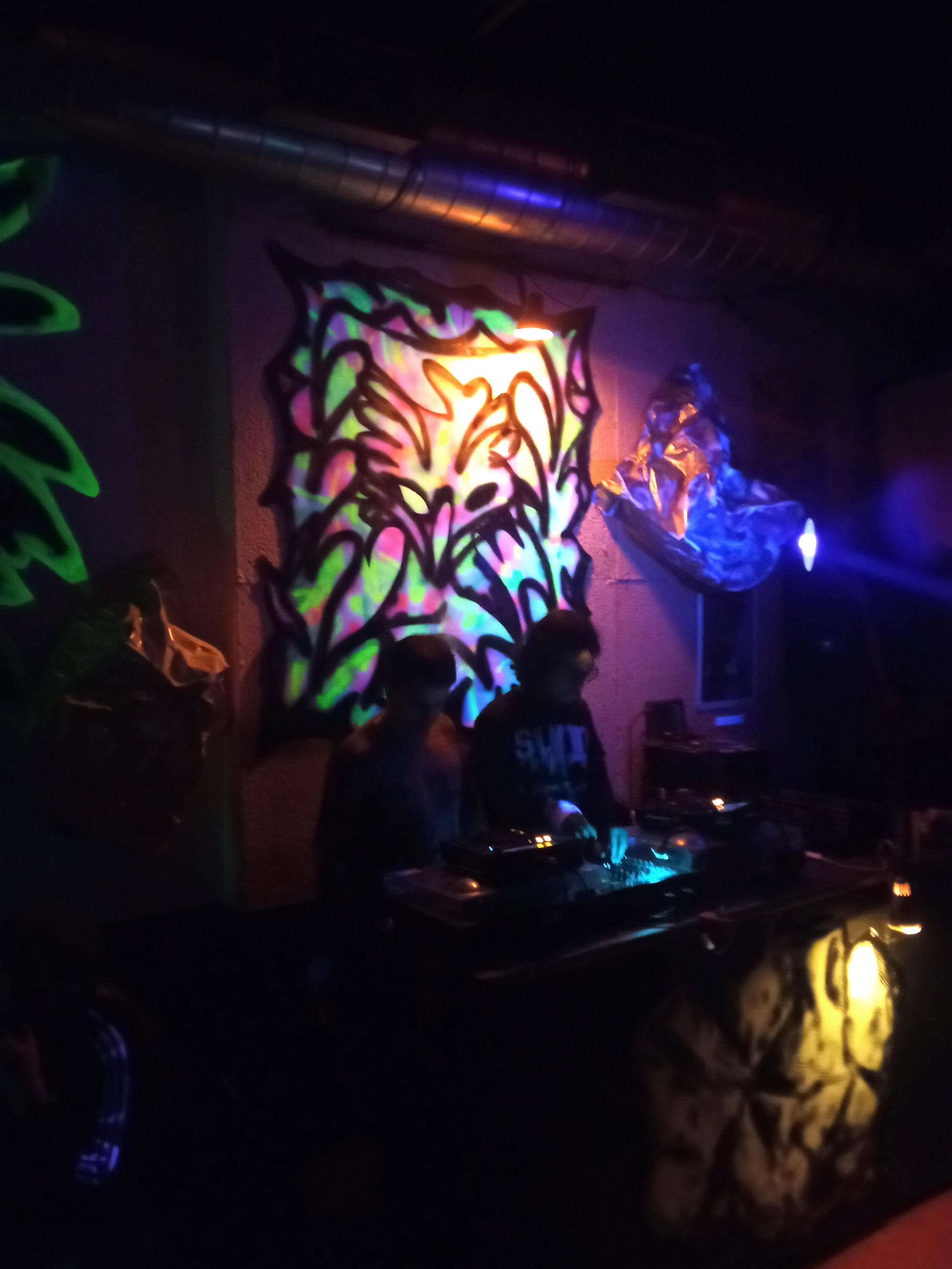 "Spit Black on the Paper Club" installation for Notte Not (Nero Ed.) Fanfulla5a - Rome 2026