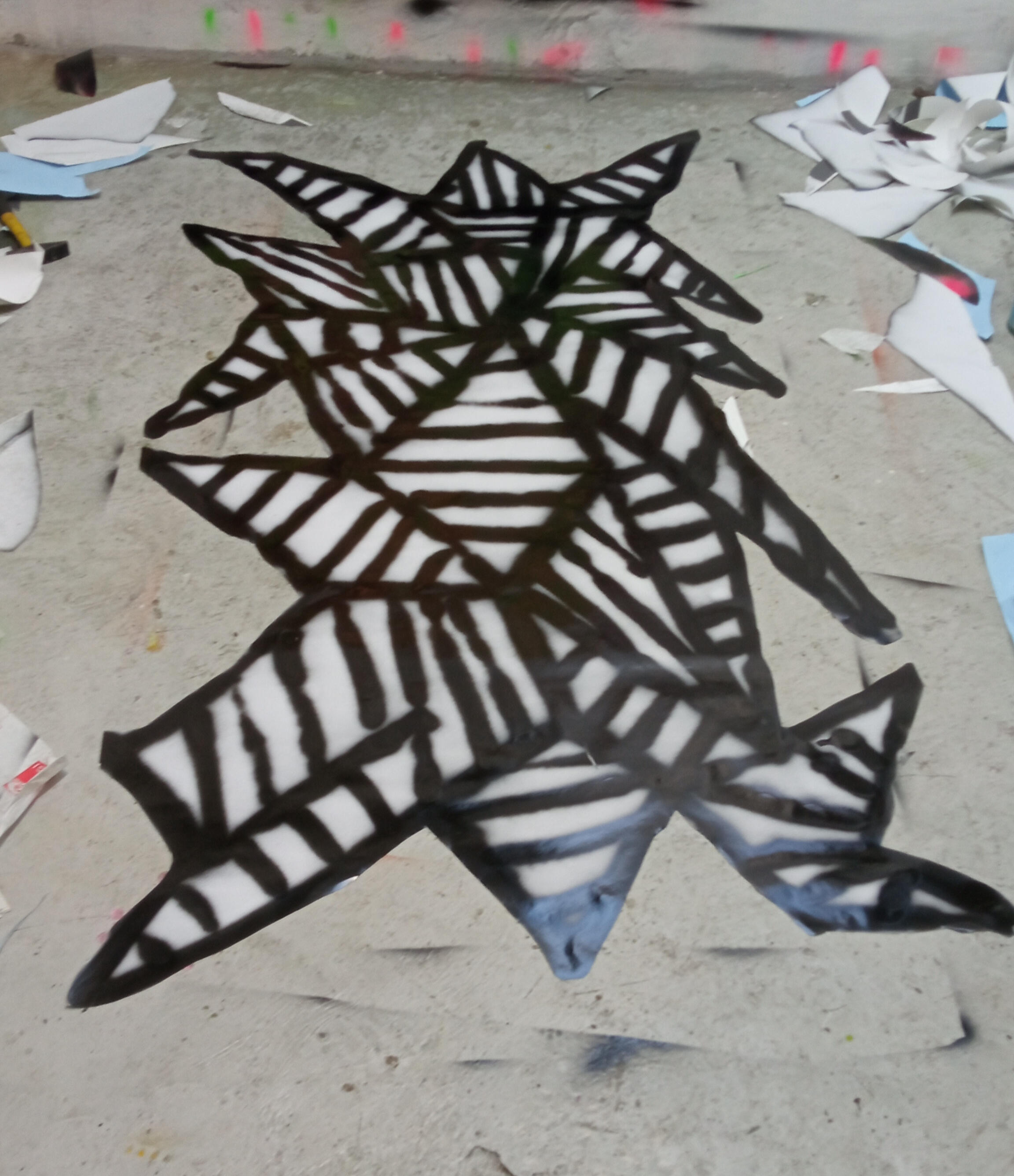 "Spit Black on the Paper Club" installation for Notte Not (Nero Ed.) Fanfulla5a - Rome 2026