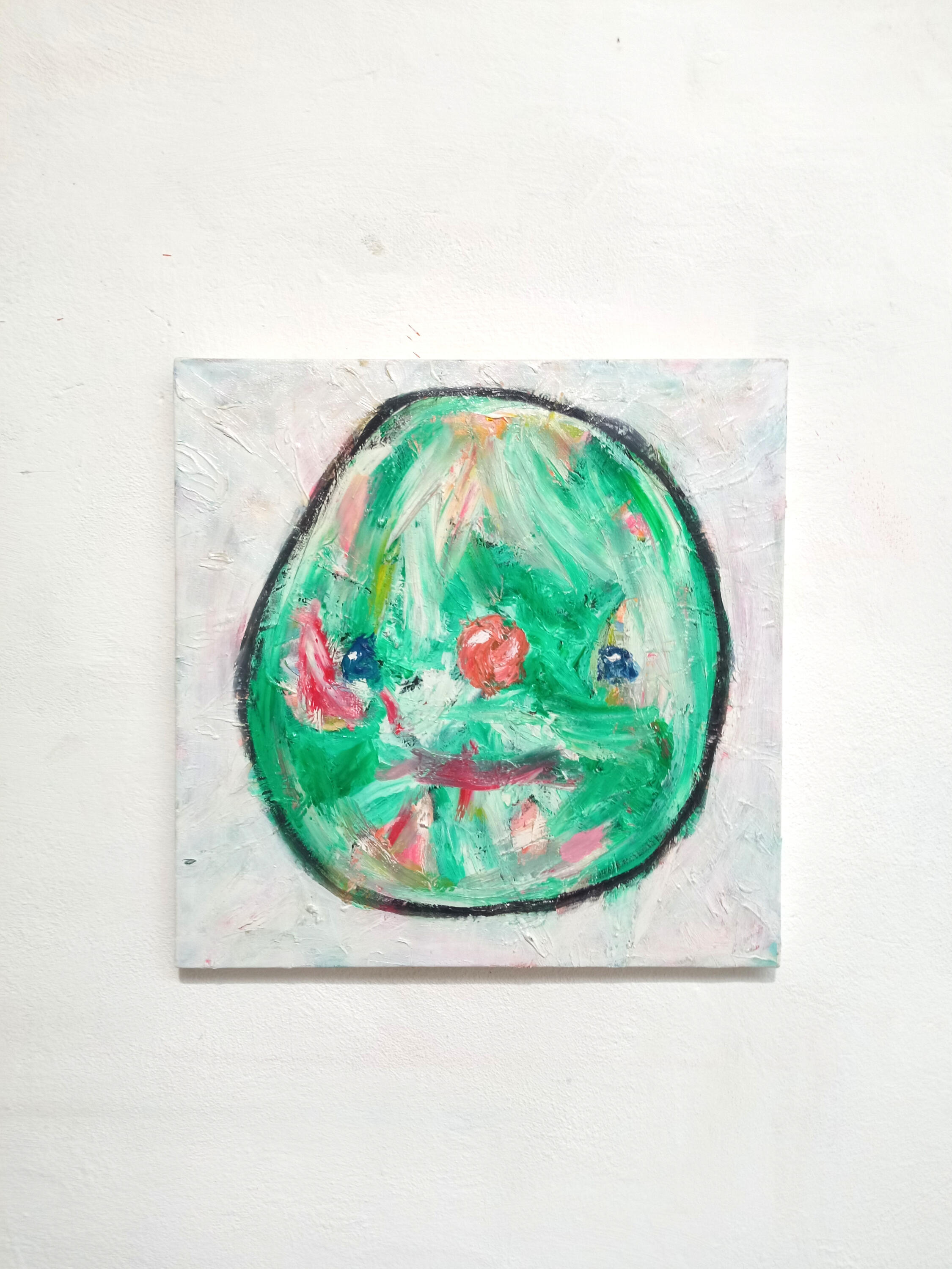 "Romolo" oil on canvas 40x40cm 2025 (portraits series)