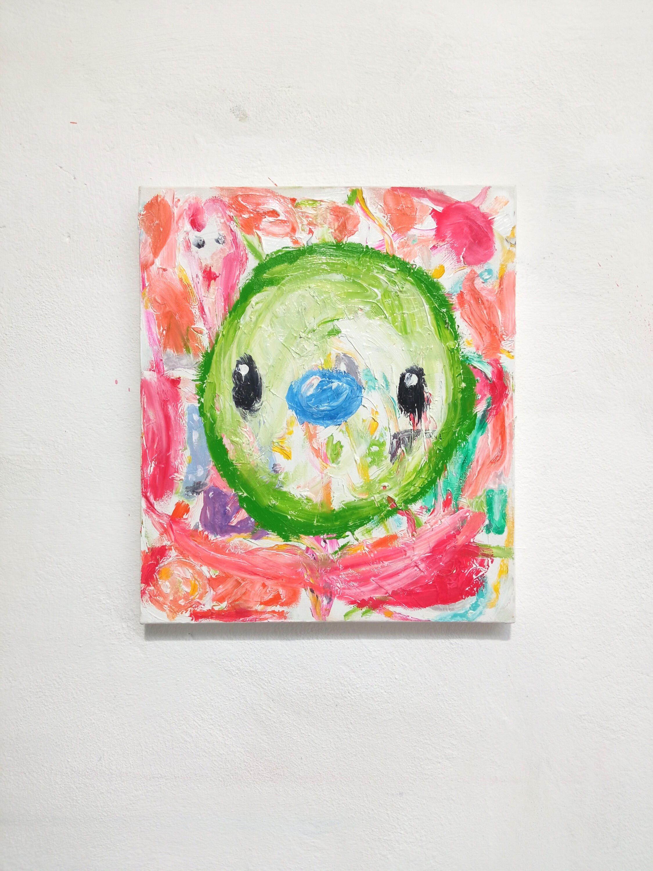 "Cucciolo" oil on canvas 30x35cm 24/25 (portraits series)